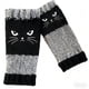 thumbnail image 1 of Guantes de punto sin dedos para mujer con diseño de empalme bordado | Guantes cálidos y modernos para uso informal | Talla única | 1 par, 1 of 3