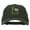 Olive, variant on Idaho Syringa with Map Embroidered Unstructured Washed Cap - Olive OSFM
