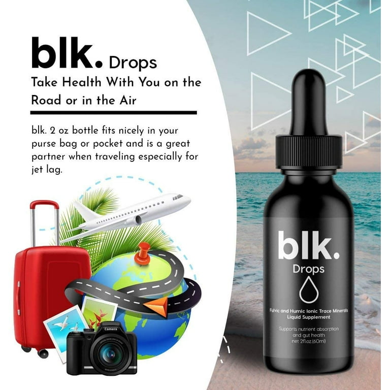 blk. Natural Mineral Alkaline Water, 16.9 oz. (500 mL), 12 Pack, 8 pH  Water, Bioavailable Fulvic & Humic Acid Extract, Trace Minerals,  Electrolytes to
