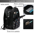 thumbnail image 4 of Balery Play Hockey Mochila con carga USB para hombre y mujer - Mochila impermeable y antirrobo para laptop con puerto USB para viajes, trabajo, 4 of 7