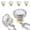 Brushed Gold, variant on Crystal Cabinet Knobs 8 Pack Clear Glass Pulls for Kitchen Bedroom Bathroom Living Room Furniture, Brushed Nickel Base Old Style Cabinets Closet Dresser Drawers Cupboard Handles