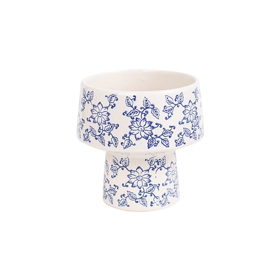 High - footed Ceramic Planters Unique Textures & Trendy Design, Ideal for Indoor Gardening