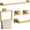 Brushed Glod, variant on 5-Pieces Brushed Nickel Bathroom Accessories Set, 23.6 Inch Bath Towel Bar Set, Stainless Steel Bathroom Hardware Set, Towel Racks for Bathroom Wall Mounted.