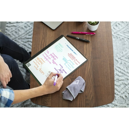 Rocketbook - Fusion Smart Reusable Notebook 7 Page Styles 8.5" x 11" - Infinity Black