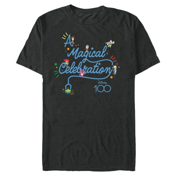 Disney 100 and Pixar’s Toy Story A Magical Celebration D100 - Short Sleeve Blended T-Shirt for Adults - Customized-Dark Heather