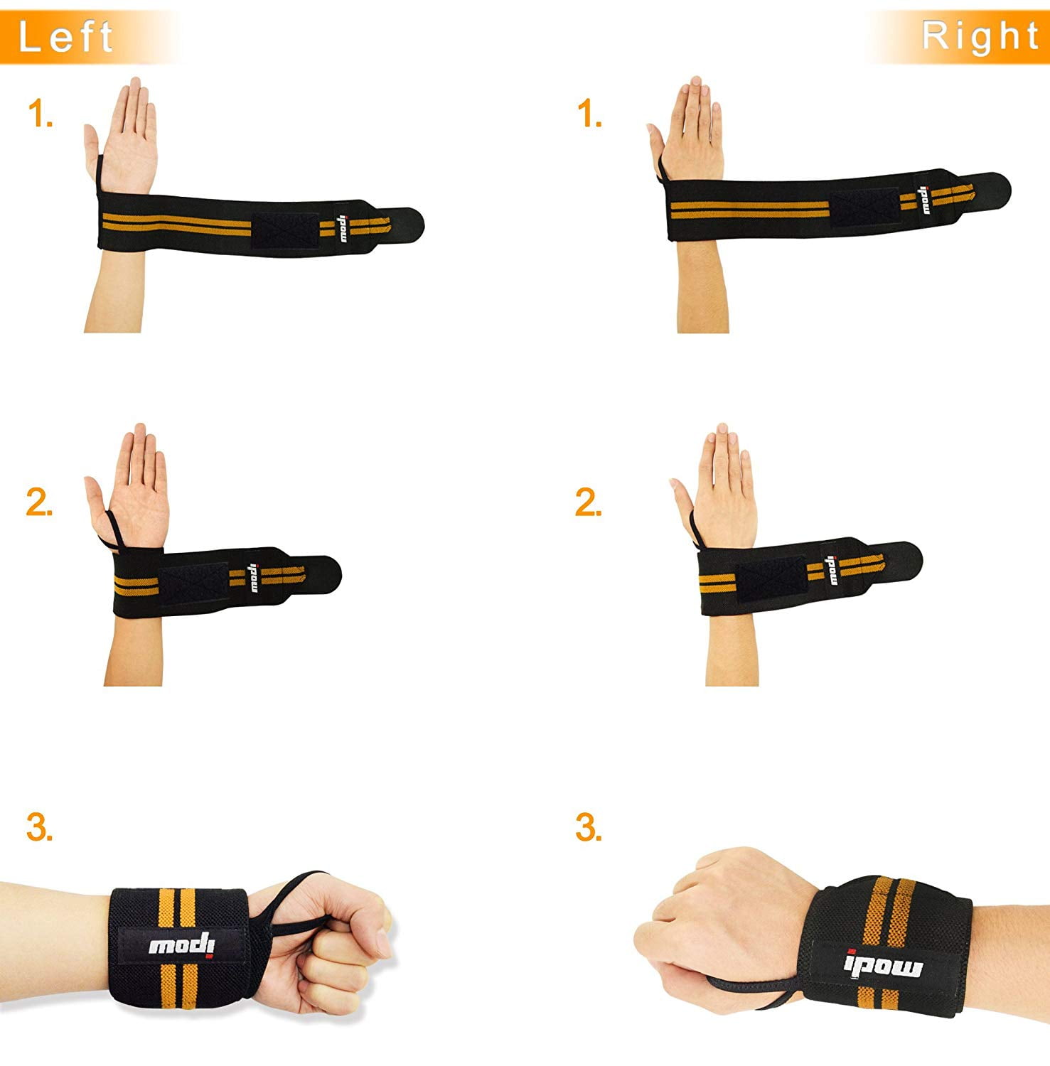 Bullstep Wrist Bandages Fitness, Wrist Wrap for Women and Men, Strength  Training, Bodybuilding, Crossfit, Wrist Brace Fitness : : Sports &  Outdoors