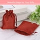thumbnail image 5 of Bolsas de Yute Uxcell con Cordón, Sacos de Favor, Bolsas de Joyería para Regalos, Burdeos, 5 of 7