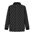 thumbnail image 5 of MKOSPLRT Girls Zip Up Jackets 5-15Y Polka Dot Graphic Sweatshirt Jackets Stand Collar Long Sleeve Fall Jackets with Pockets, 5 of 7