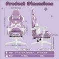 thumbnail image 6 of BOSSIN Gaming Chair,Ergonomic Computer Chair for adult with Cat Paw Lumbar Cushion and Cat Ears, 6 of 7