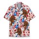thumbnail image 5 of Camisa hawaiana con estampado 3D de mono y orangután para hombre, camisas de vacaciones de verano, camisas de manga corta con botones para la calle, la playa, el surf, Aloha, 5 of 5