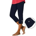 thumbnail image 5 of Capri Leggings for Women Summer Casual Elastic High Waisted Split Hem Workout Yoga Cropped Capris Pants, 5 of 10