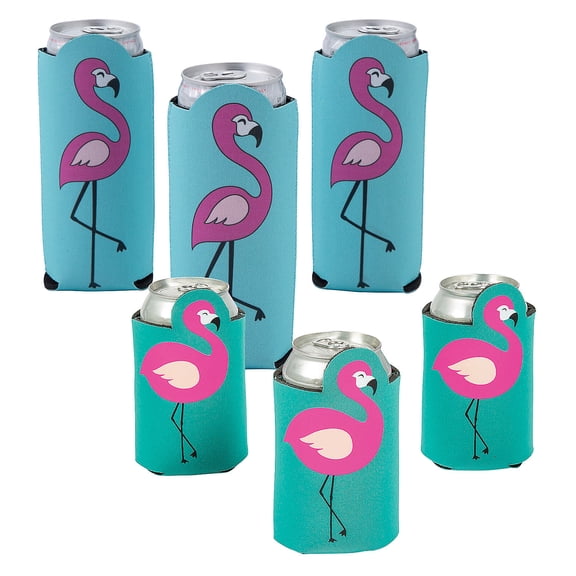 Flamingo Shaped Can Cooler Kit for 24