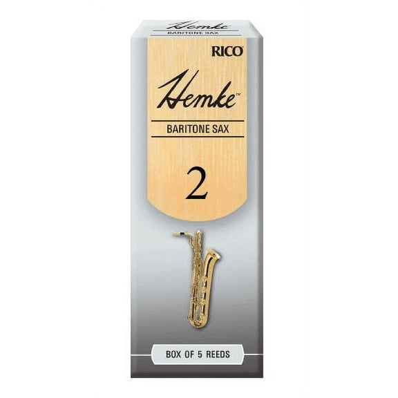 Hemke Baritone Saxophone Reeds, Strength 2.0, 5-pack