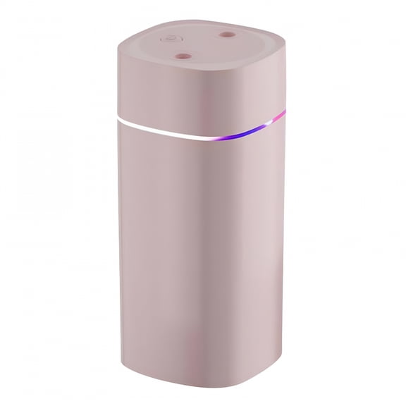 HIBIBUD Mini Humidifier-Battery Operated Cordless Portable Small Humidifier USB Rechargeable Personal Desktop Humidifiers With Night Light&4 Spray Modes for Car,Baby,Plants (Pink,2600mAh)