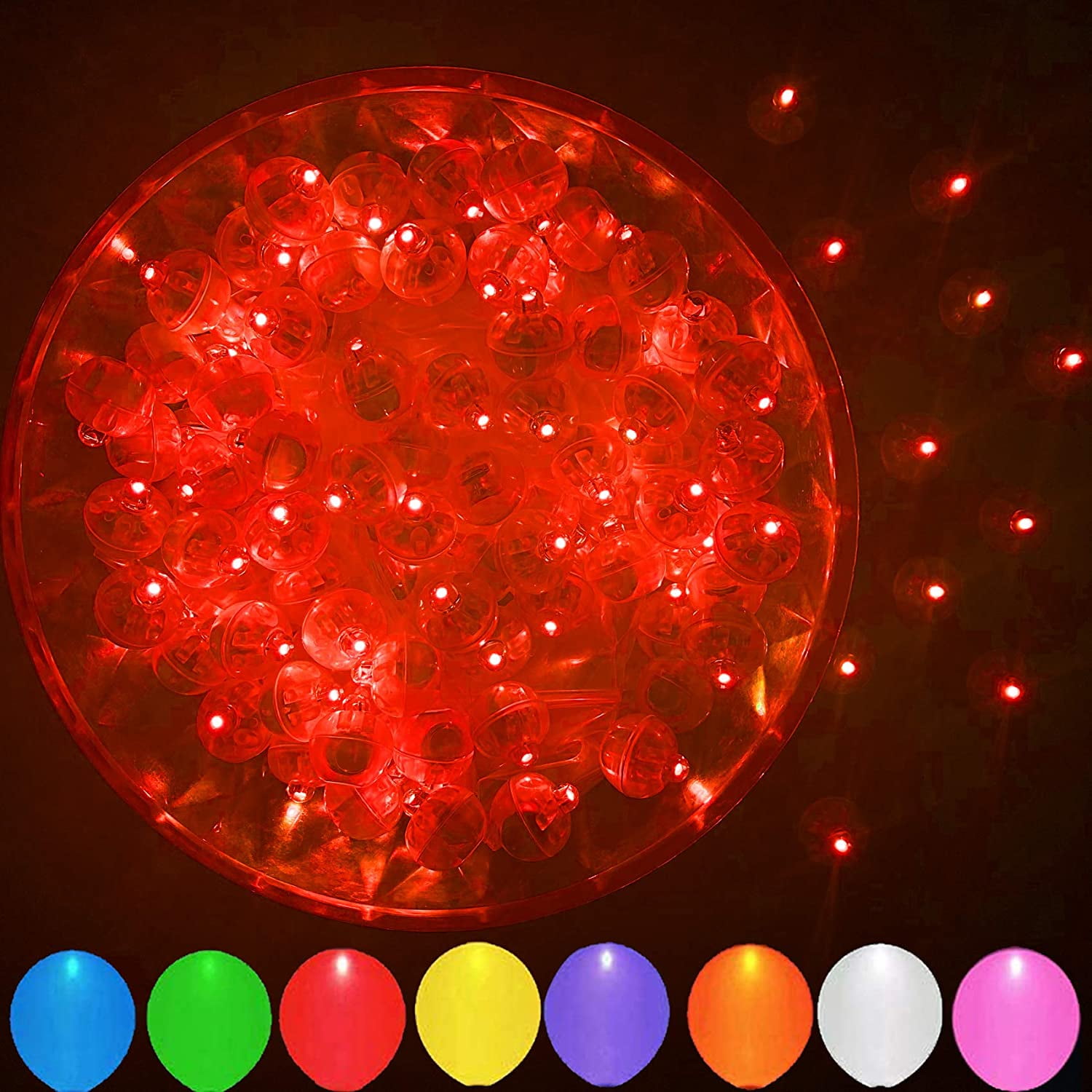 Round LED Waterproof Fish Bowl Balloon Light Wedding Birthday Party Decorations 