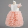 thumbnail image 5 of Cowsor Toddler Baby Girl Butterfly Tutu Dress Bowknot Princess Flower Girl Wedding Pageant Birthday Party Dresses, 5 of 7