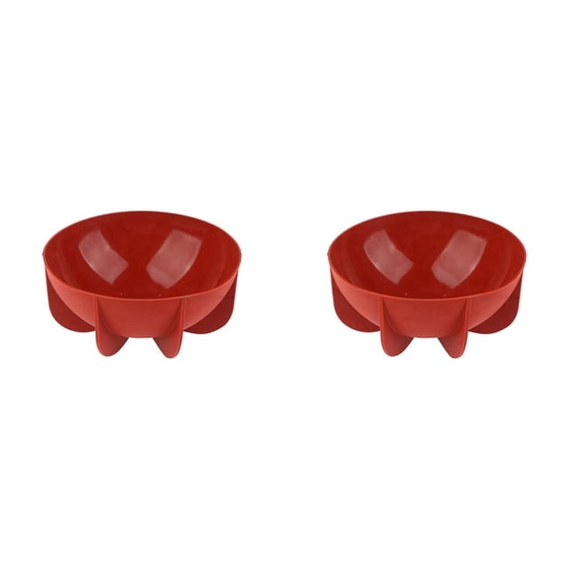 2X Molde para Hornear, Molde de Silicona para Hemisferio, Cúpula, Molde de Silicona, Molde Planetario, Molde para Pastel con Forma de Semicírculo, Rojo Ladrillo