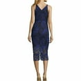 thumbnail image 2 of XSCAPE Womens Lace Sheath Dress, Blue, 4, 2 of 2