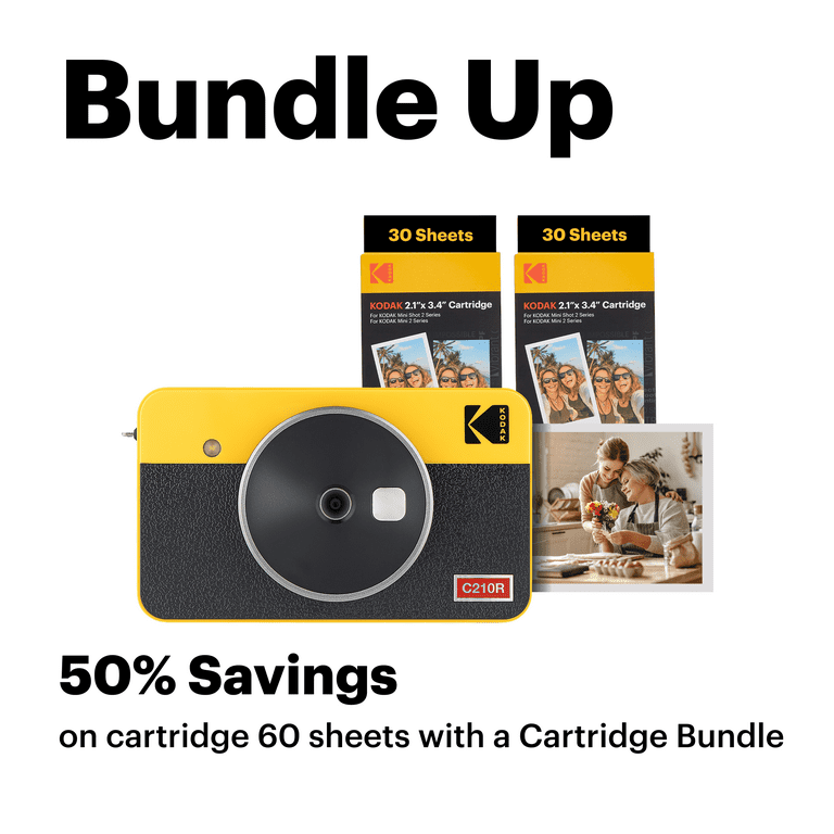 Amazon.com: KODAK Mini Shot 2 Retro 4PASS 2-in-1 Instant