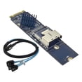 thumbnail image 2 of Yinanstore M.2 NVMe to Mini SAS 36 Pin SFF-8087 3.0 Expansion Card Controller Adapter Card Low Latency 4x 3.0 Interfaces 6Gbps with Cable, 2 of 7