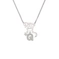thumbnail image 2 of Delight Jewelry Silvertone Crystal Initial - G - Silvertone Dream Big Pendant Necklace, 25", 2 of 4