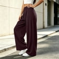 thumbnail image 6 of ATOYSOY Women's Barrel Pleated Oversized Wide Leg Cargo Pants Business Casual Trousers, 6 of 7