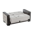 thumbnail image 7 of Ottomanson 63" Convertible Loveseat Sleeper with Storage, Modern Chenille Sofa for Small Spaces, Cream, 7 of 7