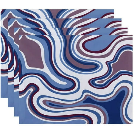 

Simply Daisy 18 x 14 Agate Geometric Print Placemats Set of 4