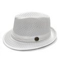 thumbnail image 4 of Hot Sales Under $5 White Cowboy Cowgirl Hats for Women Men GIJNRIUIUA Men's Mesh Hat Breathable Summer Sun Hat Short Brim Panama Hat With Beach Hats, 4 of 6
