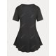 thumbnail image 2 of Camiseta Talla Extra Dos Tonos Cintura Alta Estampado Rosegal Camisetas tallas grandes, 2 of 5