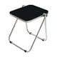 thumbnail image 3 of Mesa de comedor plegable con bandeja, antideslizante, resistente, estable, pequeña mesa auxiliar para el hogar, la sala de estar, el dormitorio y la Negro, 3 of 8