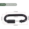 thumbnail image 2 of HUGFEGWE 6 Pcs Chain Connectors, Chain Locking Quick Link, Great for Light, Key, Camping, Backpack, Rope (Black, 6mm Thick) UA824-20261, 2 of 5