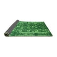 thumbnail image 2 of Ahgly Company Indoor Round Oriental Green Industrial Area Rugs, 5' Round, 2 of 4