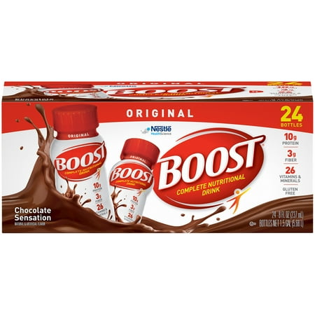 Boost Original Complete Nutritional Drink, Chocolate Sensation, 8 Fl oz, 24 Ct