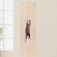 thumbnail image 1 of Alfombra gruesa de 71 x 15.8 pulgadas con 16 clavos fijos, almohadilla para rascar de gato alto extragrande para pared, rascador de gato montado en la pared para muebles, sofá, protector de, 1 of 9