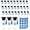 B, variant on Graduation Doctoral Cap Box, Surprise Candy Packaging Bags & Gift Storage Bags for Graduation Party Favor Supplies (Blue)