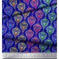 thumbnail image 2 of Soimoi Rayon Fabric Floral & Damask Ethnic Decor Fabric Printed Yard 42 Inch Wide, 2 of 3