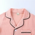 thumbnail image 5 of Girl Boy Short Sleeve Pjs 2 Piece Nightwear Button-Down Sleepwear for 2-7 Year, 5 of 7