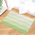 Door Mat for Bedroom Decor, Rustic Gradient Green Retro Barn Wood Grain
