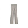 thumbnail image 2 of Women Low Rise Ribbed Rollover Fleur Cable Coziest Cloud Knit Flare Pant, 2 of 6