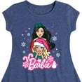 thumbnail image 3 of Barbie - Holidays & Christmas - Friends Celebration - Toddler & Youth Girls Fit & Flare Dress, 3 of 4