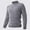 Gray, variant on Men's Pullover Sweater, Long Sleeve Casual Half-Turtleneck Warm Winter Tops Gray Size 4XL