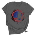 thumbnail image 3 of Axiiglly T Shirts for Women Flag Print Cotton Shirts Casual Crew Neck 4th of July T-Shirt Patriotic Graphic Tee Independence Day Short Sleeve Tops, 3 of 8
