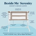 thumbnail image 3 of Baby Delight Beside Me Serenity Bassinet and Bedside Sleeper, Mocha Tweed, 3 of 13