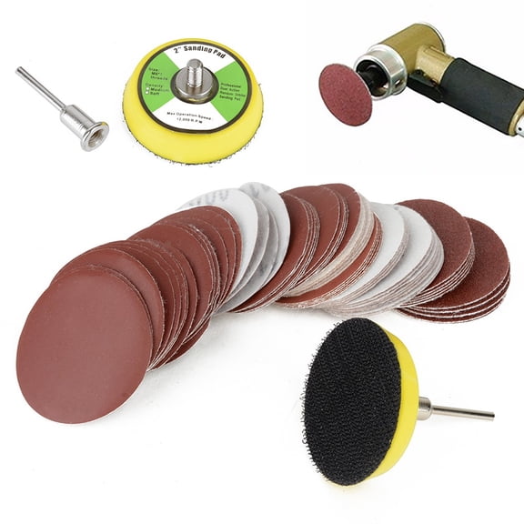 Kit Sanding Discs Round Alumina Sandpaper Polishing Woodworking Repair Fangkenuo