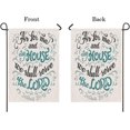 thumbnail image 3 of Garden Flag Quote Small Yard Flag 12X18 Inch Fade Resistant Double Sided Vertical Great For Holiday Outdoor Decoration As For Me And My House We Shall Serve Hope Faith Pray, 3 of 5