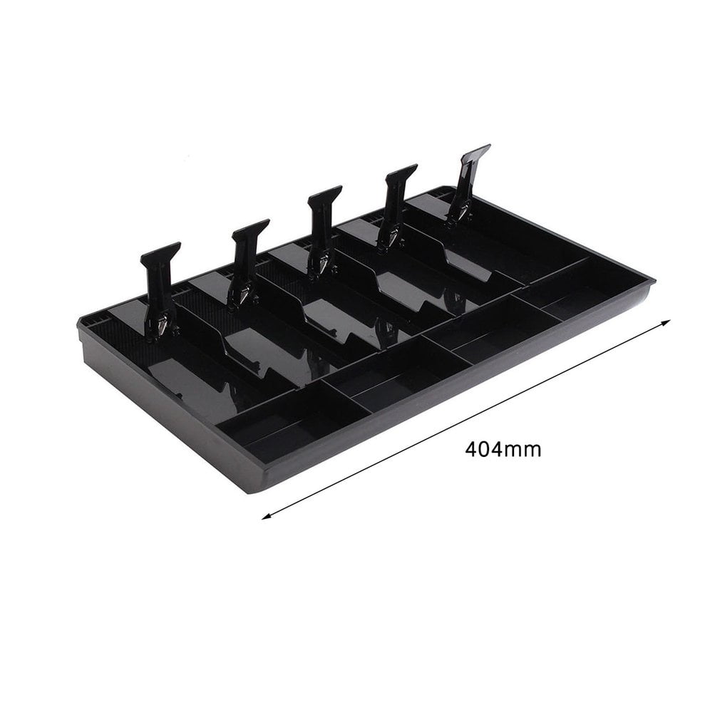 5 Grids Money Tray Store Cash Drawer Security Register Storage Box