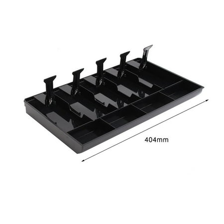 5 Grids Money Tray Store Cash Drawer Security Register Storage Box