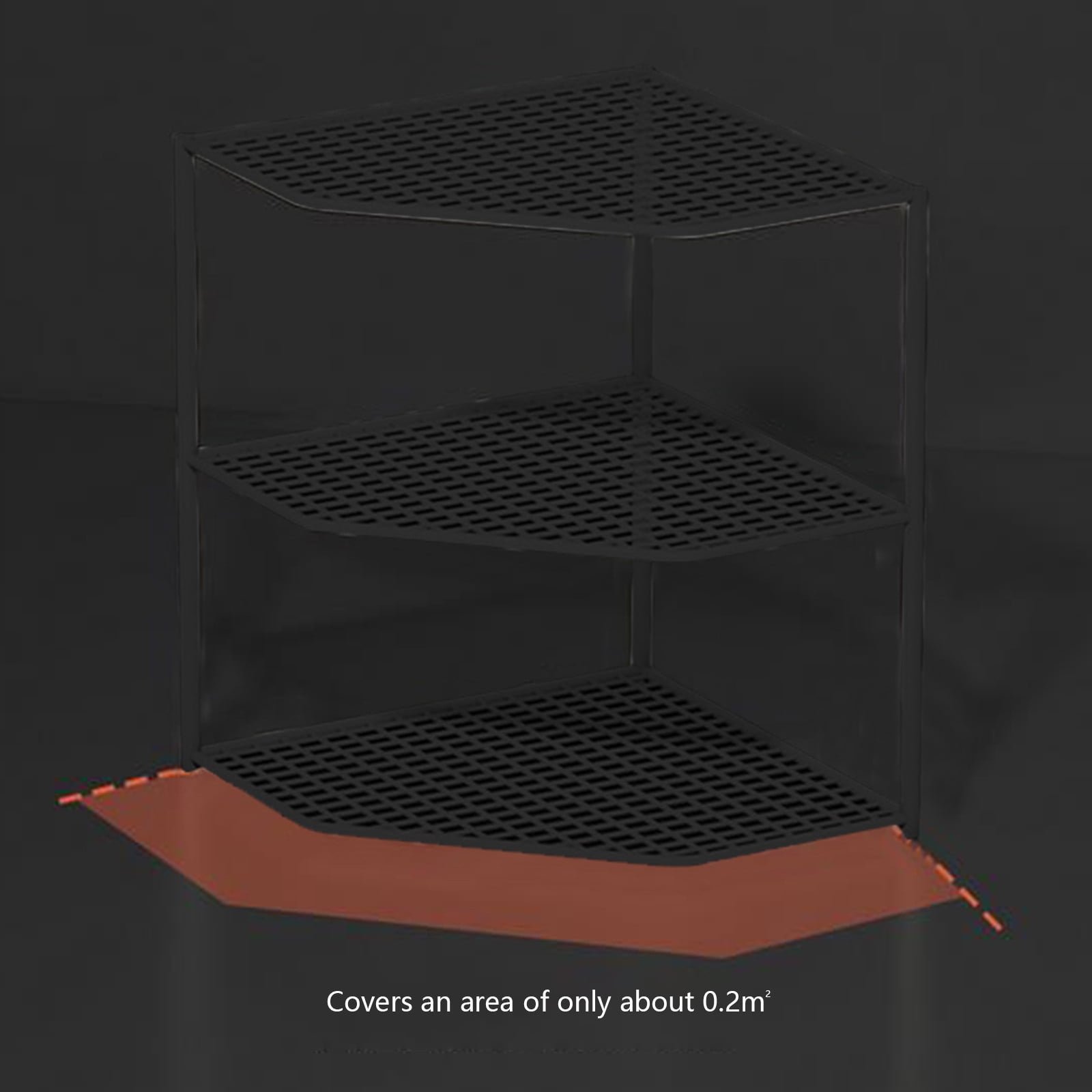 WYBXZ 3-Tier Kitchen Shelf, Countertop Corner Organizer Shelf, Countertop Storage Rack, Under Sink Organizers, Pots and Pans Organizer for Kitchen Counter and Cabinet
