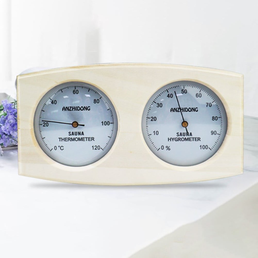 2 In 1 Wooden For Sauna Room Thermometer Hygrometer Steam Temperature Hygrometer